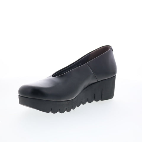 Fly London Voly VOLY200FLY-000 Womens Black Leather Loafer Flats Shoes