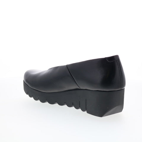 Fly London Voly VOLY200FLY-000 Womens Black Leather Loafer Flats Shoes