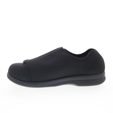 Propet Cush N Foot Womens Black Extra Wide 4E Loafer Slippers Shoes