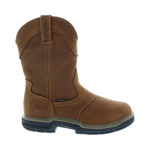 Wolverine Anthem Western Wellington Waterproof Mens Brown Work Boots