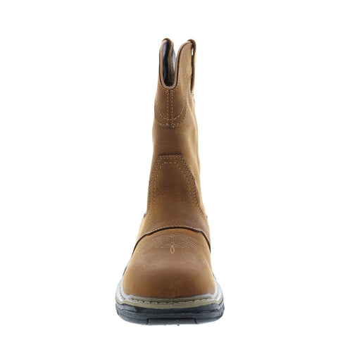 Wolverine Anthem Western Wellington Waterproof Mens Brown Work Boots