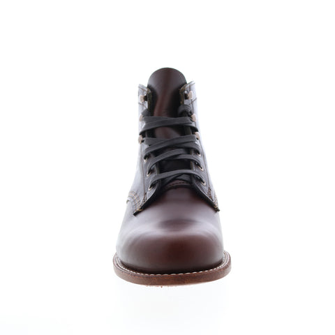 Wolverine 1000 Mile Plain Toe Made In USA Mens Brown Casual Dress Boots