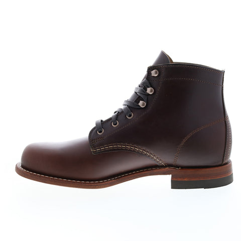 Wolverine 1000 Mile Plain Toe Made In USA Mens Brown Casual Dress Boots