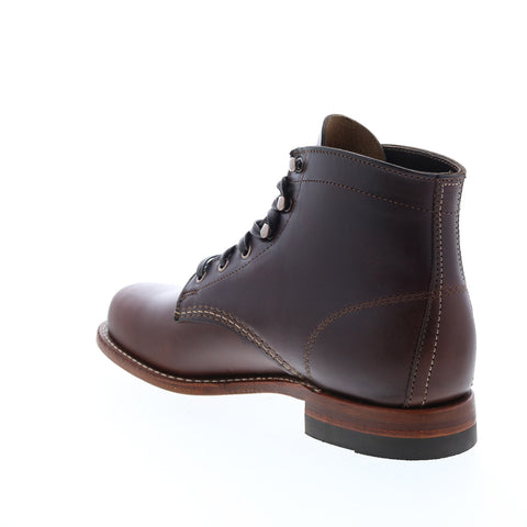 Wolverine 1000 Mile Plain Toe Made In USA Mens Brown Casual Dress Boots