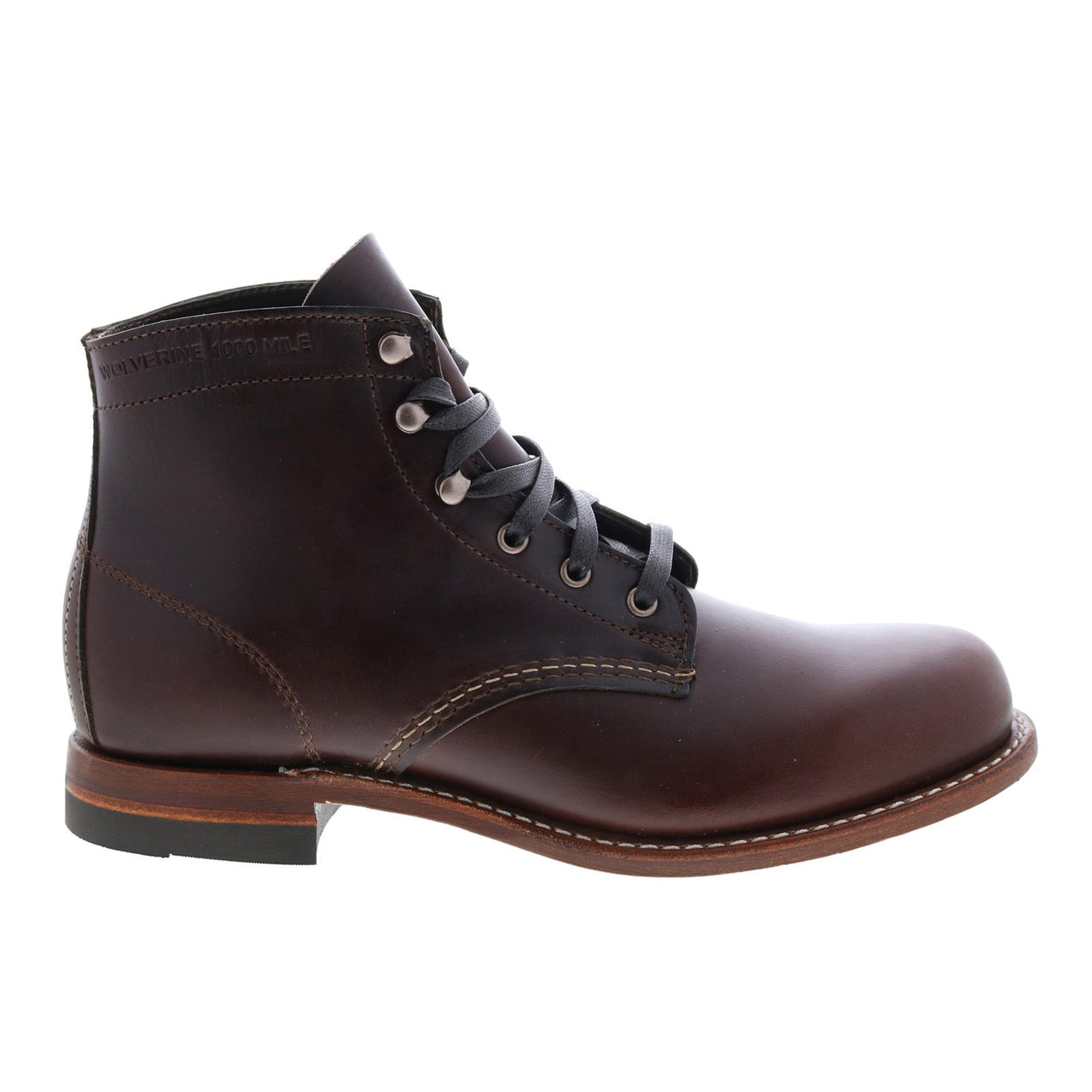Wolverine 1000 Mile Plain Toe Boot W05301 Mens Brown Casual Dress Boot