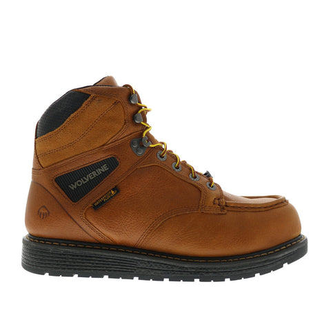 Wolverine Hellcat Moc Toe 6" Carbonmax W080028 Mens Brown Leather Work Boots