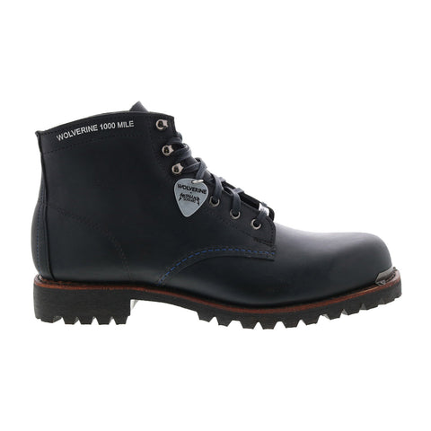 Wolverine 1000 Mile Metallica Scholars Mens Black Casual Dress Boots