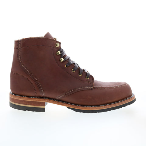 Wolverine 1000 Mile Moc Toe W080074 Mens Brown Leather Casual Dress Boots