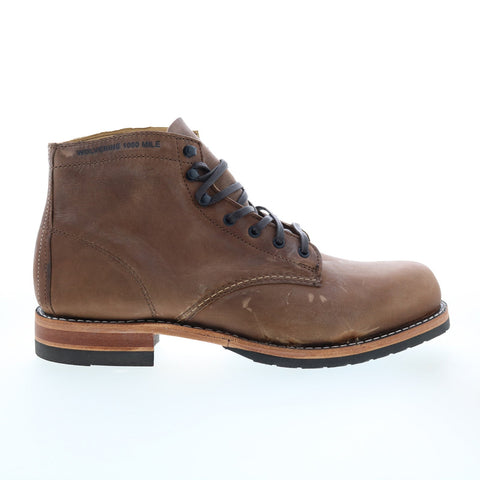Wolverine 1000 Mile Plain Toe Boot W080075 Mens Brown Casual Dress Boots