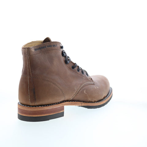 Wolverine 1000 Mile Plain Toe Boot W080075 Mens Brown Casual Dress Boots