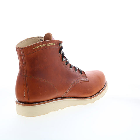 Wolverine 1000 Mile W080131 Mens Brown Leather Casual Dress Boots 