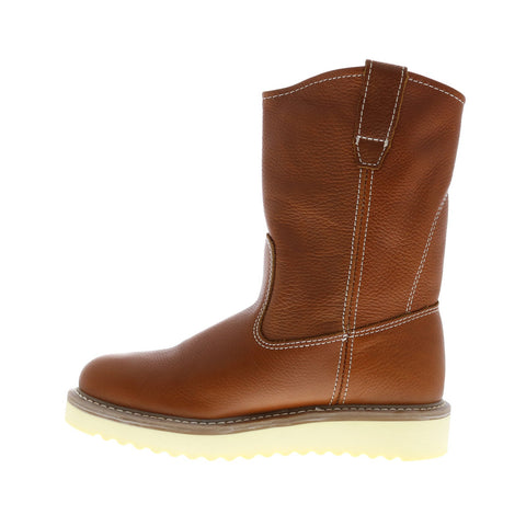 Wolverine Wellington W08285 Mens Brown Leather Slip On Work Boots Boots