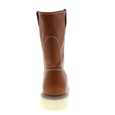 Wolverine Wellington W08285 Mens Brown Leather Slip On Work Boots Boots
