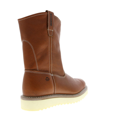 Wolverine Wellington W08285 Mens Brown Leather Slip On Work Boots Boots