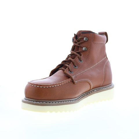 Wolverine Work Wedge MT ST 6" W08289 Mens Brown Leather Casual Dress Boots