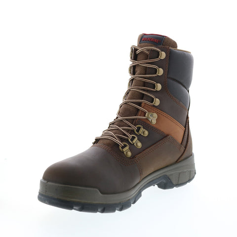 Wolverine Cabor EXP Waterproof 8" W10317 Mens Brown Leather Work Boots