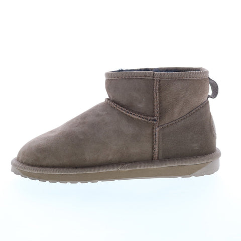Emu Australia Stinger Micro W10937 Womens Brown Suede Casual Dress Boots
