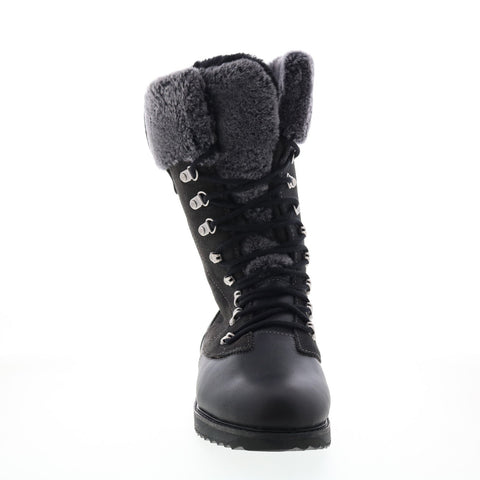 Emu Australia Orica Hi W12327 Womens Gray Suede Lace Up Casual Dress Boots