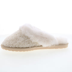 Emu Australia Jolie Teddy W12565 Womens Beige Leather Mules