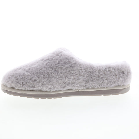 Emu Australia Joy Teddy W12583 Womens Gray Synthetic Clogs Slippers Shoes