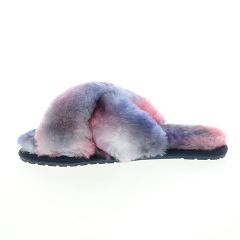 Emu Australia Mayberry Tie Dye W12655 Womens Purple Slides Slippers Shoes