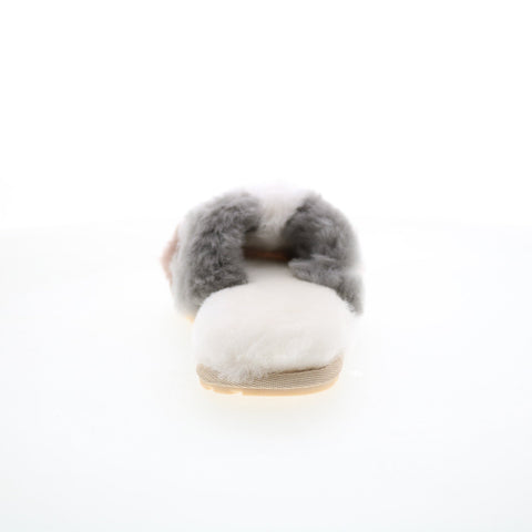 Emu Australia Corella W12684 Womens Beige Leather Slip On Slides Slippers Shoes