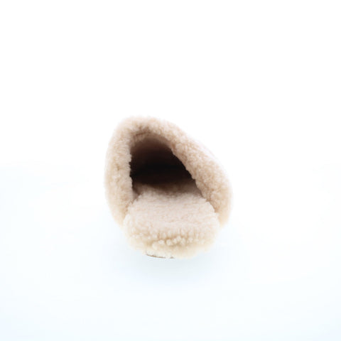 Emu Australia Southbank W12794 Womens Beige Leather Mules Slippers Shoes