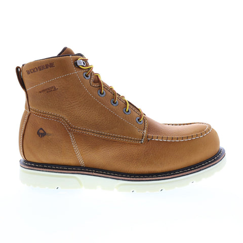 Wolverine I-90 Durashocks Moc-Toe Waterproof 6" Mens Brown Work Boots