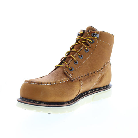 Wolverine I-90 Durashocks Moc-Toe Waterproof 6" Mens Brown Work Boots