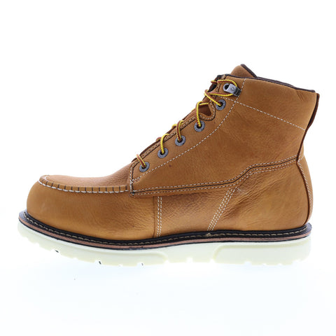 Wolverine I-90 Durashocks Moc-Toe Waterproof 6" Mens Brown Work Boots