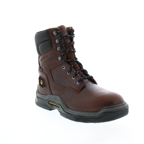 Wolverine Raider Durashocks Waterproof Insulated 8" Mens Brown Work Boots