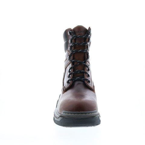 Wolverine Raider Durashocks Waterproof Insulated 8" Mens Brown Work Boots