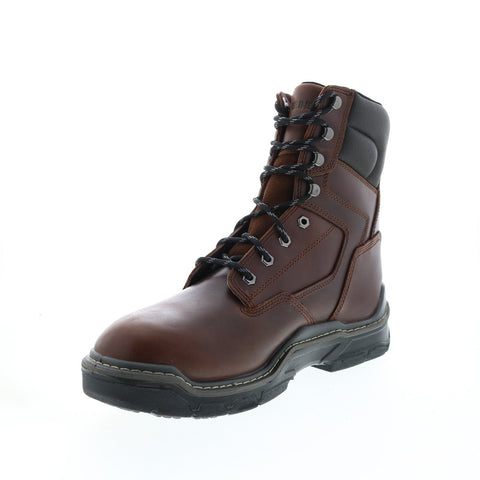 Wolverine Raider Durashocks Waterproof Insulated 8" Mens Brown Work Boots