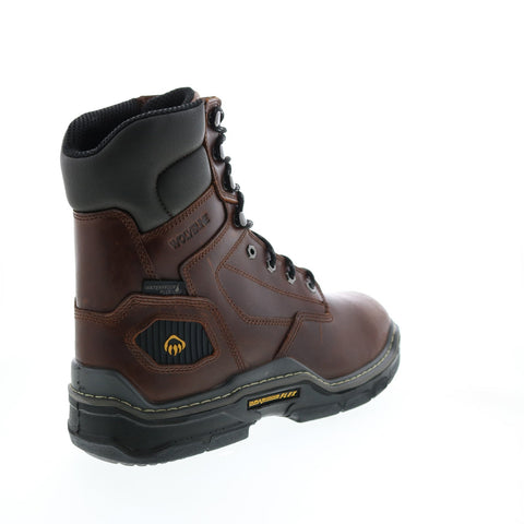 Wolverine Raider Durashocks Waterproof Insulated 8" Mens Brown Work Boots