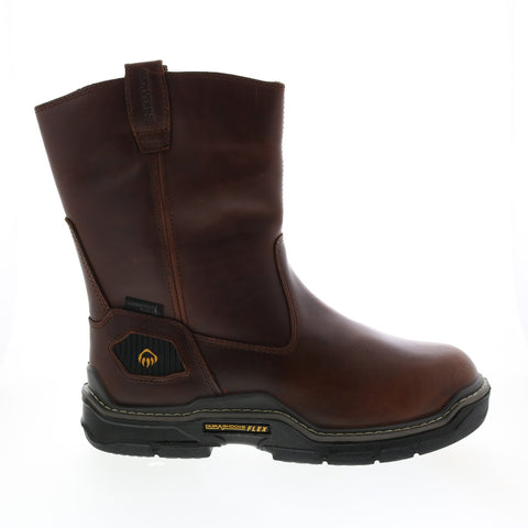 Wolverine Raider DuraShocks Wellington Insulated 10" Mens Brown Wide Boots