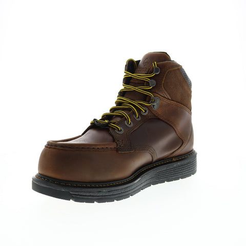 Wolverine Hellcat Wedge Moc Toe Ultraspring WP CM 6" Mens Brown Work Boots