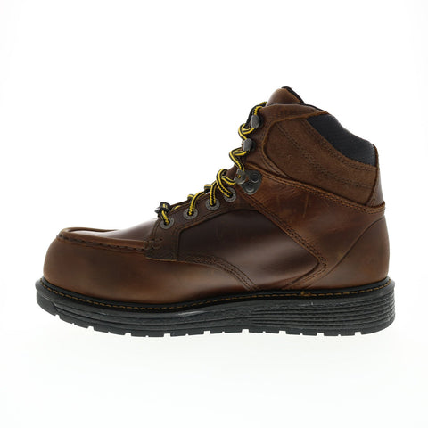 Wolverine Hellcat Wedge Moc Toe Ultraspring WP CM 6" Mens Brown Work Boots