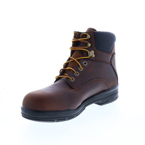 Wolverine Durashock Slip Resistant WP Steel Toe 6" Mens Brown Work Boots