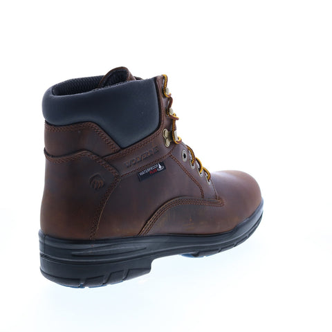 Wolverine Durashock Slip Resistant WP Steel Toe 6" Mens Brown Work Boots