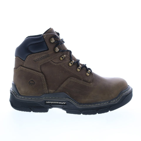 Wolverine Raider DuraShocks CarbonMax 6'' Mens Brown Wide Work & Safety Boots