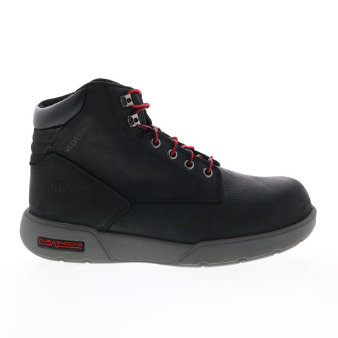 Wolverine Kickstart DuraShocks CarbonMax 6" Mens Black Wide Work Boots