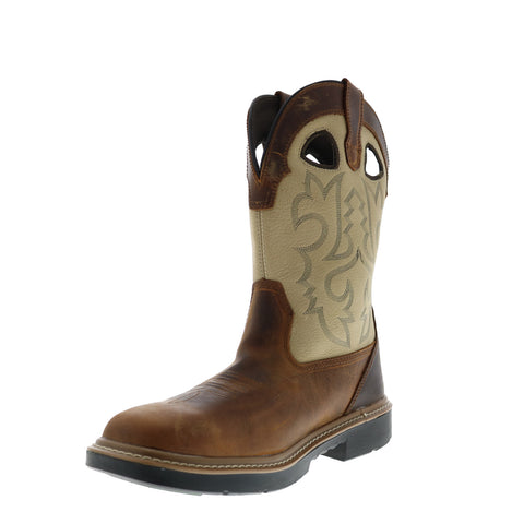 Wolverine Rancher Durashocks Waterproof Carbonmax 10" Mens Brown Wide Work & Safety Boots
