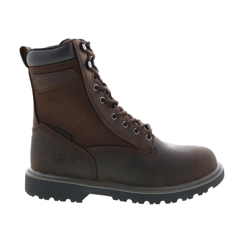Wolverine Floorhand Waterproof Insulated 8" Mens Brown Wide Work Boots