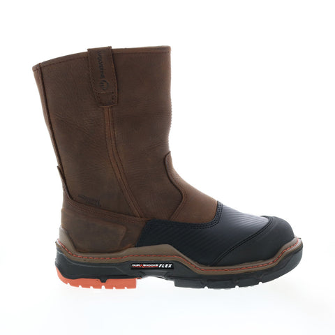 Wolverine Raider Shield Durashocks Flex CarbonMax 10" Mens Brown Work Boots