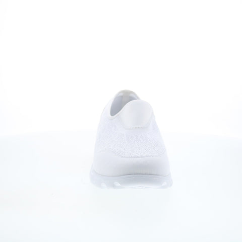 Propet Travelactive Slip on Womens White Extra Wide Lifetsyle Sneakers Shoes
