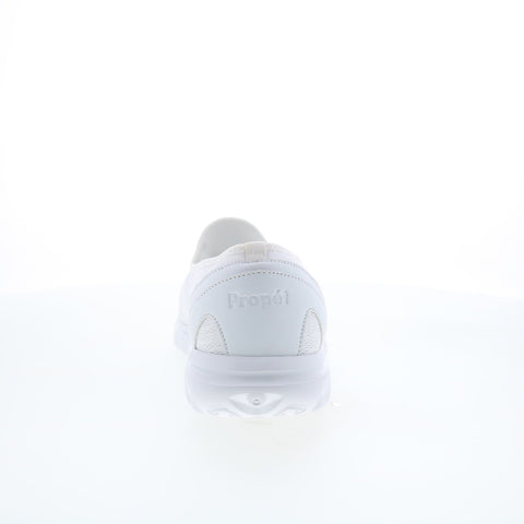 Propet Travelactive Slip on Womens White Extra Wide Lifetsyle Sneakers Shoes