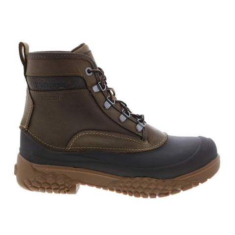 Wolverine Yake Lace 6" Insulated W880125 Mens Brown Leather Rain Boots