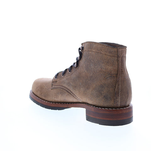 Wolverine 1000 Mile Evans Rough Out Plain Toe Boots W990073 Mens Brown Boots
