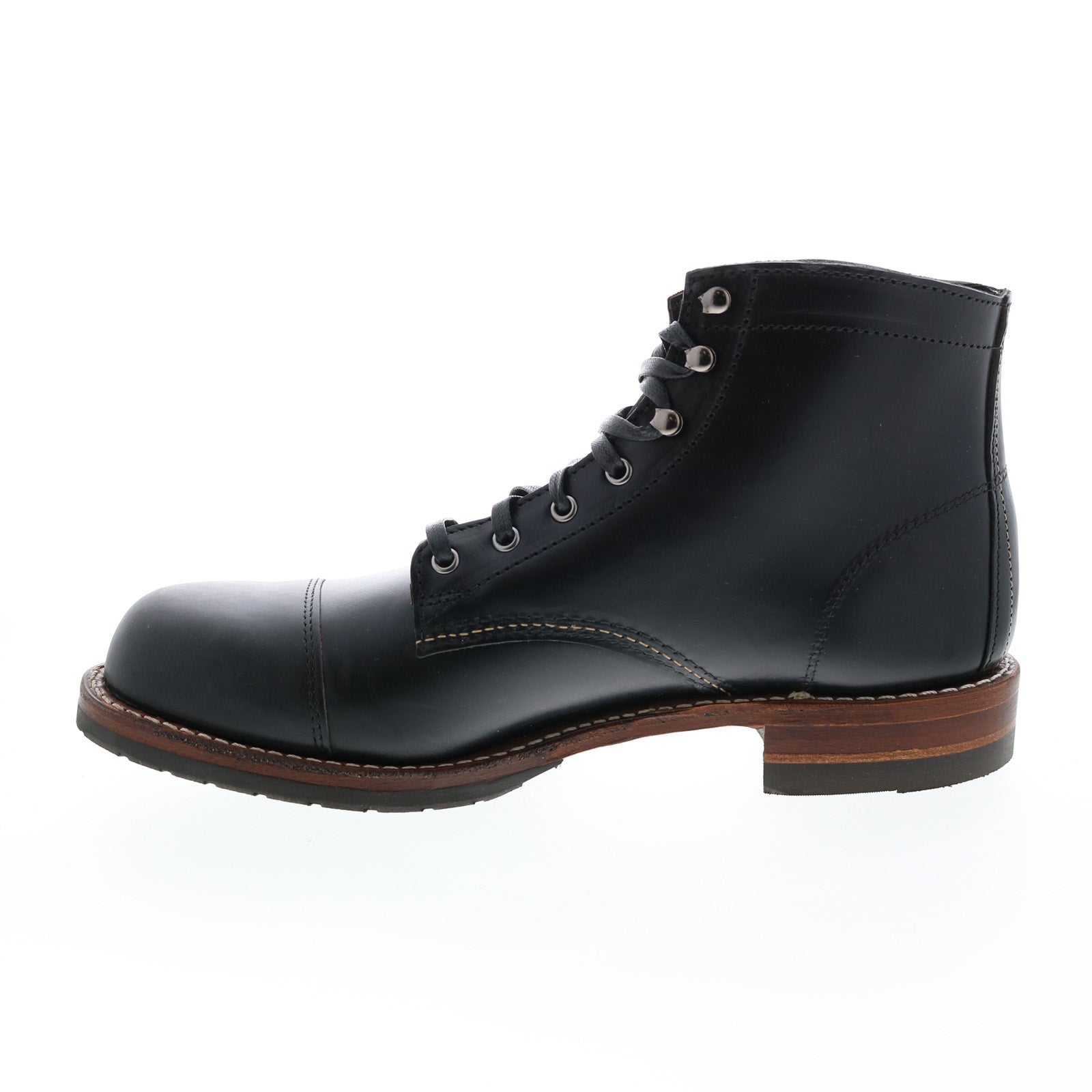 Wolverine 1000 Mile Cap-Toe Classic W990076 Mens Black Casual Dress Bo