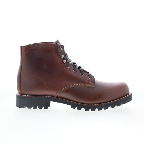 Wolverine W990103 Mens Brown Leather Lace Up Casual Dress Boots